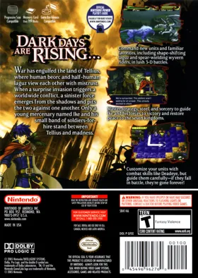 Fire Emblem - Path of Radiance box cover back